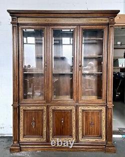 Large Vintage Oak Dresser Glazed Display Cabinet Cupboard Kitchen Dining Bedroom