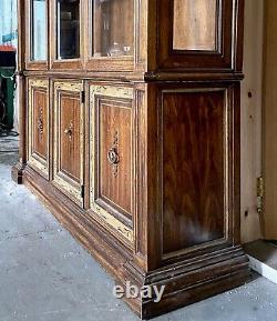 Large Vintage Oak Dresser Glazed Display Cabinet Cupboard Kitchen Dining Bedroom