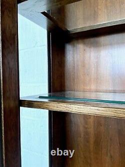 Large Vintage Oak Dresser Glazed Display Cabinet Cupboard Kitchen Dining Bedroom