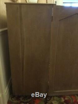 Large Vintage Pine Cupboard Kitchen Larder Housekeepers Linen Press Cabinet