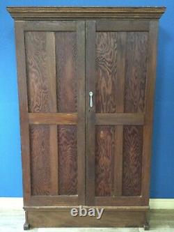 Large Vintage Pine/Oak And Mahogany Kitchen Larder Pantry Cupboard/ Housekeepers