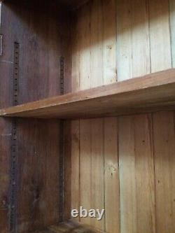 Large Vintage Pine/Oak And Mahogany Kitchen Larder Pantry Cupboard/ Housekeepers