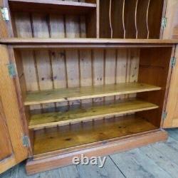 Large Vintage Pitch Pine Larder Cabinet Dresser Cupboard Storage Kitchen Wood