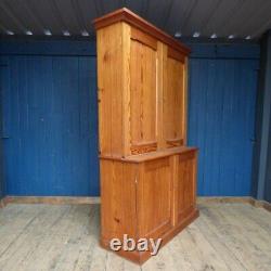 Large Vintage Pitch Pine Larder Cabinet Dresser Cupboard Storage Kitchen Wood