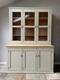Large Vintage Restored Painted Pine Glazed Continental Kitchen Dresser Larder