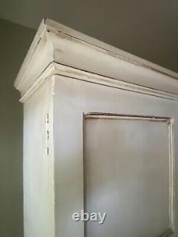 Large Vintage School Postal Sorting Filing Larder Cupboard Painted Cream Hall