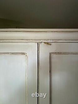 Large Vintage School Postal Sorting Filing Larder Cupboard Painted Cream Hall