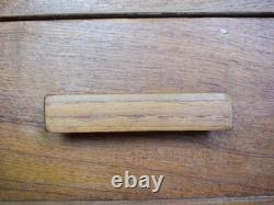 Large Vintage School Teak Science Lab Sideboard Cabinet Kitchen Island