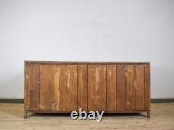 Large Vintage School Teak Science Lab Sideboard Cabinet Kitchen Island