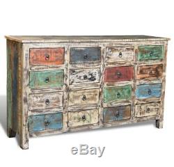 Large Vintage Sideboard Apothecary Industrial Style Reclaimed Wood Chest Drawers
