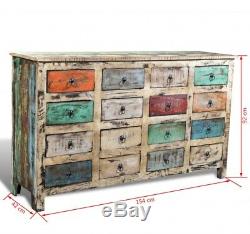 Large Vintage Sideboard Apothecary Industrial Style Reclaimed Wood Chest Drawers
