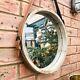 Large Wooden Porthole Mirror Deep 3d Frame Round Wall Hanging Strap Loop 35cm