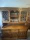 Large Carved Solid Oak Display Cabinet Dresser Glazed Door/shelves Bespoke Made