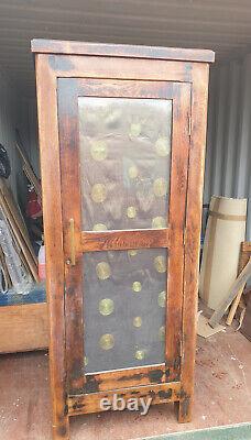 Large vintage oak larder cupboard
