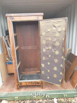 Large vintage oak larder cupboard