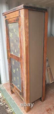 Large vintage oak larder cupboard