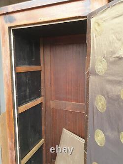 Large vintage oak larder cupboard