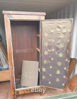 Large vintage oak larder cupboard