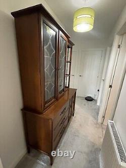 Large wooden dresser display cabinet used