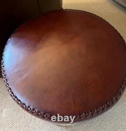 Leather & Canvas Stool Bumble Bee'Nature's Royalty' Vintage / Retro Style