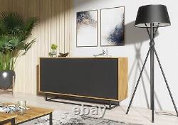 Loft Retro Industrial Sideboard Vintage Oak TV Unit Cabinet Cupboard TV Stand