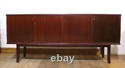 Long mid century Schou Andersen retro vintage Danish 4 door sideboard