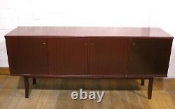 Long mid century Schou Andersen retro vintage Danish 4 door sideboard