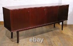 Long mid century Schou Andersen retro vintage Danish 4 door sideboard