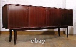 Long mid century Schou Andersen retro vintage Danish 4 door sideboard