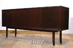 Long mid century Schou Andersen retro vintage Danish 4 door sideboard