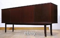 Long mid century Schou Andersen retro vintage Danish 4 door sideboard