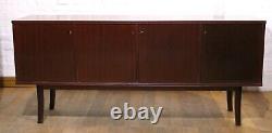 Long mid century Schou Andersen retro vintage Danish 4 door sideboard