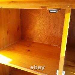 Lovely Solid Pine Vintage Farmhouse Kitchen Dresser Good Condition Cupboard