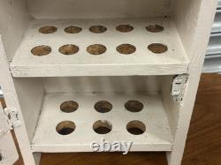 Lovely Traditional Vintage White Painted Egg Storage Display Cabinet