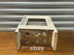 Lovely Traditional Vintage White Painted Egg Storage Display Cabinet