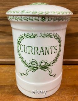 Lovely Very Rare Vintage Grimwades Currants Storage Jar with Scoop Lid SU30