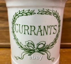Lovely Very Rare Vintage Grimwades Currants Storage Jar with Scoop Lid SU30