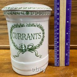 Lovely Very Rare Vintage Grimwades Currants Storage Jar with Scoop Lid SU30