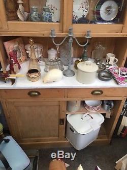 Lovely Vintage / Retro Pine House keepers Cupboard / Larder / Bootroom / Kitchen