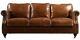 Luxury Distressed Vintage Tan Leather Handmade Sofa 3 Seater Settee Retro