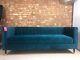 Made. Com Evadine 3 Seater Sofa Seafoam Blue Velvet Rrp £599