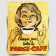 Metal Sign Wall Plaque French Coffee Shop Sign Retro Style Print Cafe Kitchen