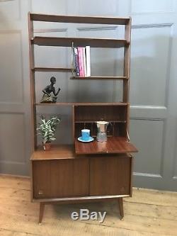 MID Century Retro Room Divider Bookcase Cabinet Storage