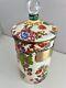 Mackenzie Childs Canister Flower Market Beige Enamelware Large 7