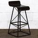 Metal Industrial Bar Stool Rustic Vintage Retro Seat Chair Kitchen Bistro Cafe