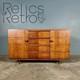 Mid Century 1950s Wooden Sideboard Vintage Retro Mcm