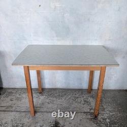 Mid Century Blue Floral Formica Kitchen Table Retro Breakfast Table