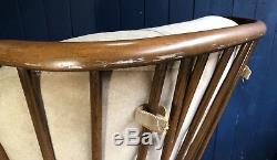 Mid Century Ercol Evergreen Windsor Chair With Cushions Retro DELIVERY