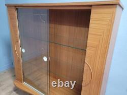 Mid Century Glass Display Cabinet Gin Cocktail Drinks Cabinet 1950s 60s