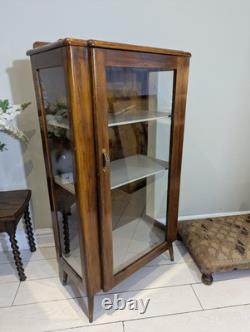 Mid Century Glass Display Retro Gin Cocktail Drinks Cabinet 1960s 70s Pin Leg